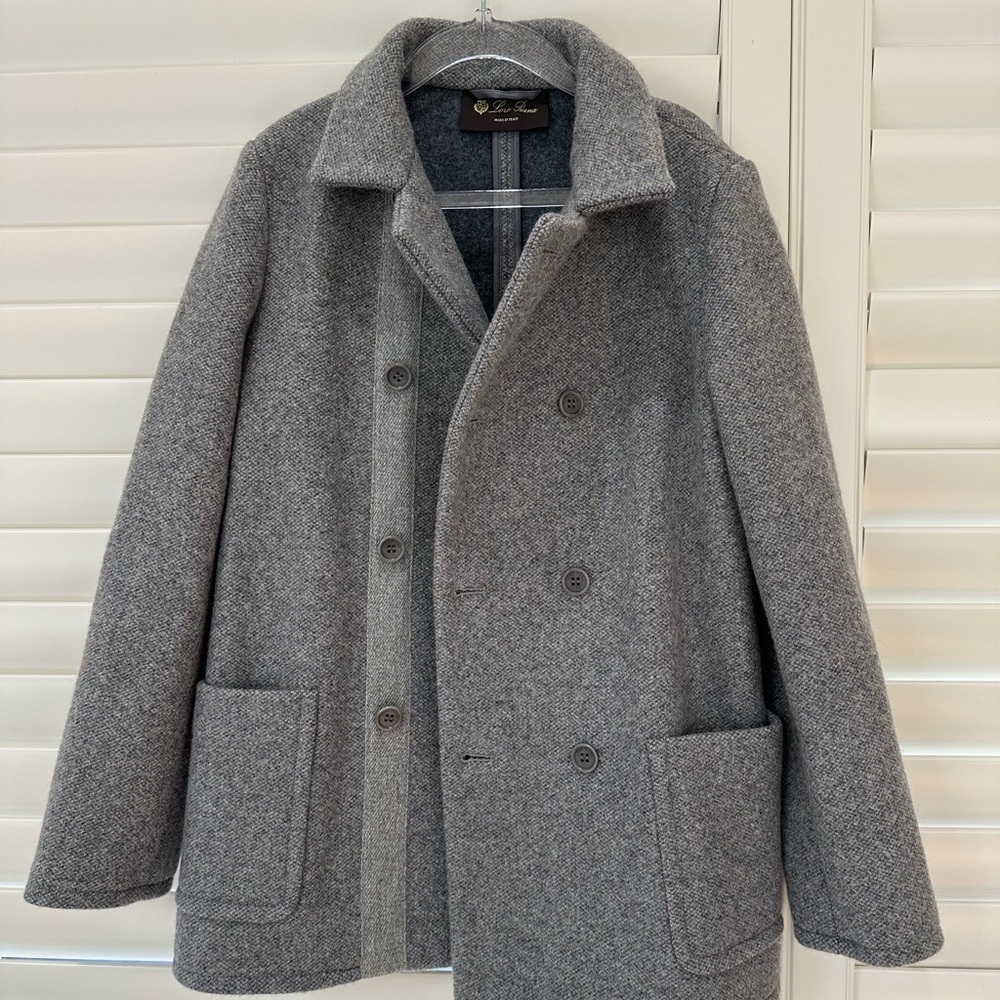 Loro Piana Gray Cashmere Blend Coat - Kids Size 8